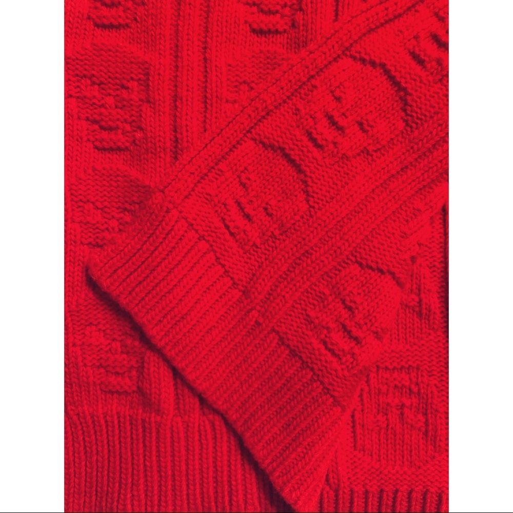 AUTHENTIC Alexander McQueen 100% Italian wool scarf! - Picture 2 of 4